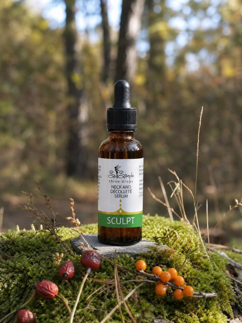 Ser pentru gât și decolteu SCULPT, 30 ml, pe mușchi cu măceșe și cătină