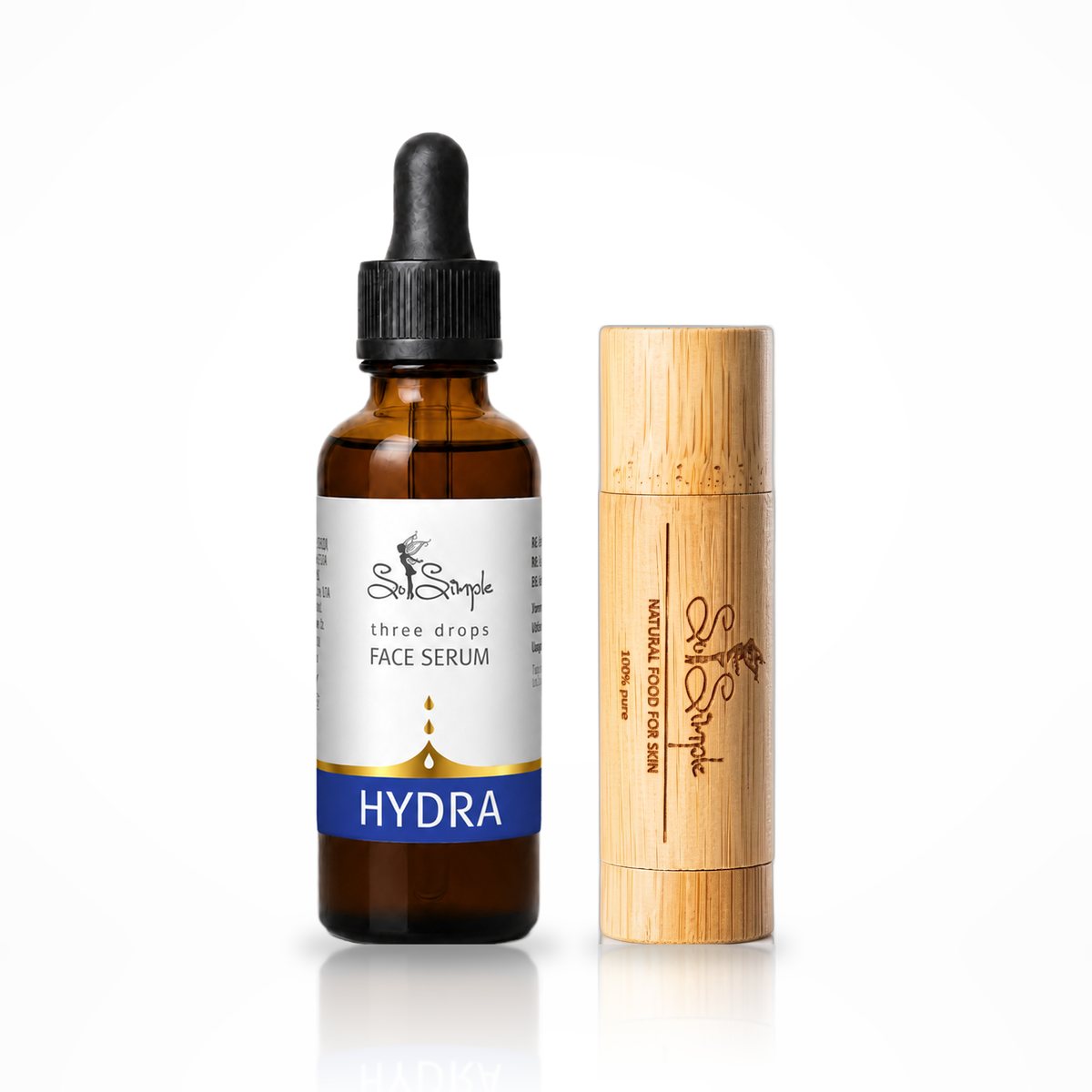 Set HYDRA + balsam natural pentru buze