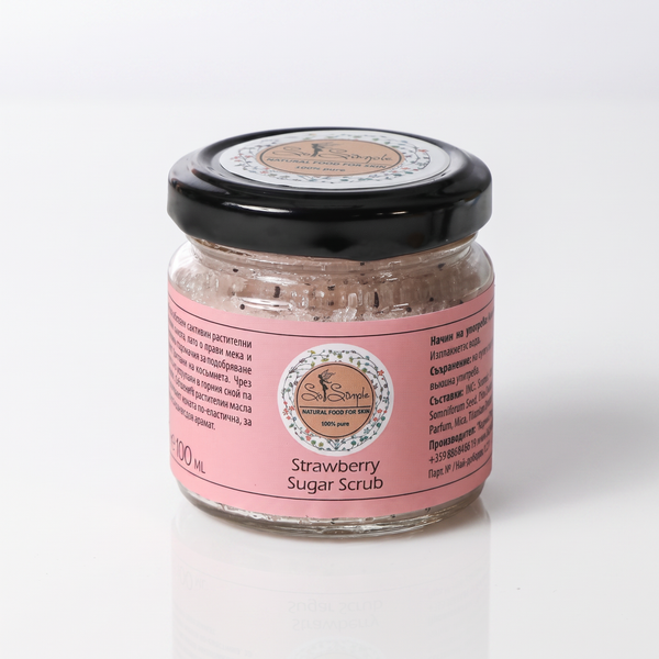 Scrub anticelulitic cu căpșuni, 100 ml