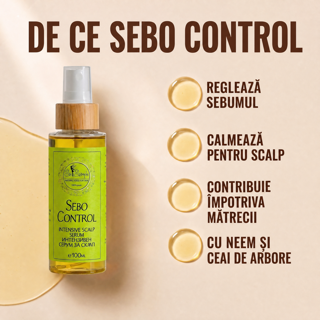 Ser pentru seboree Sebo Control - Cosmetice naturale So Simple Cosmetics
