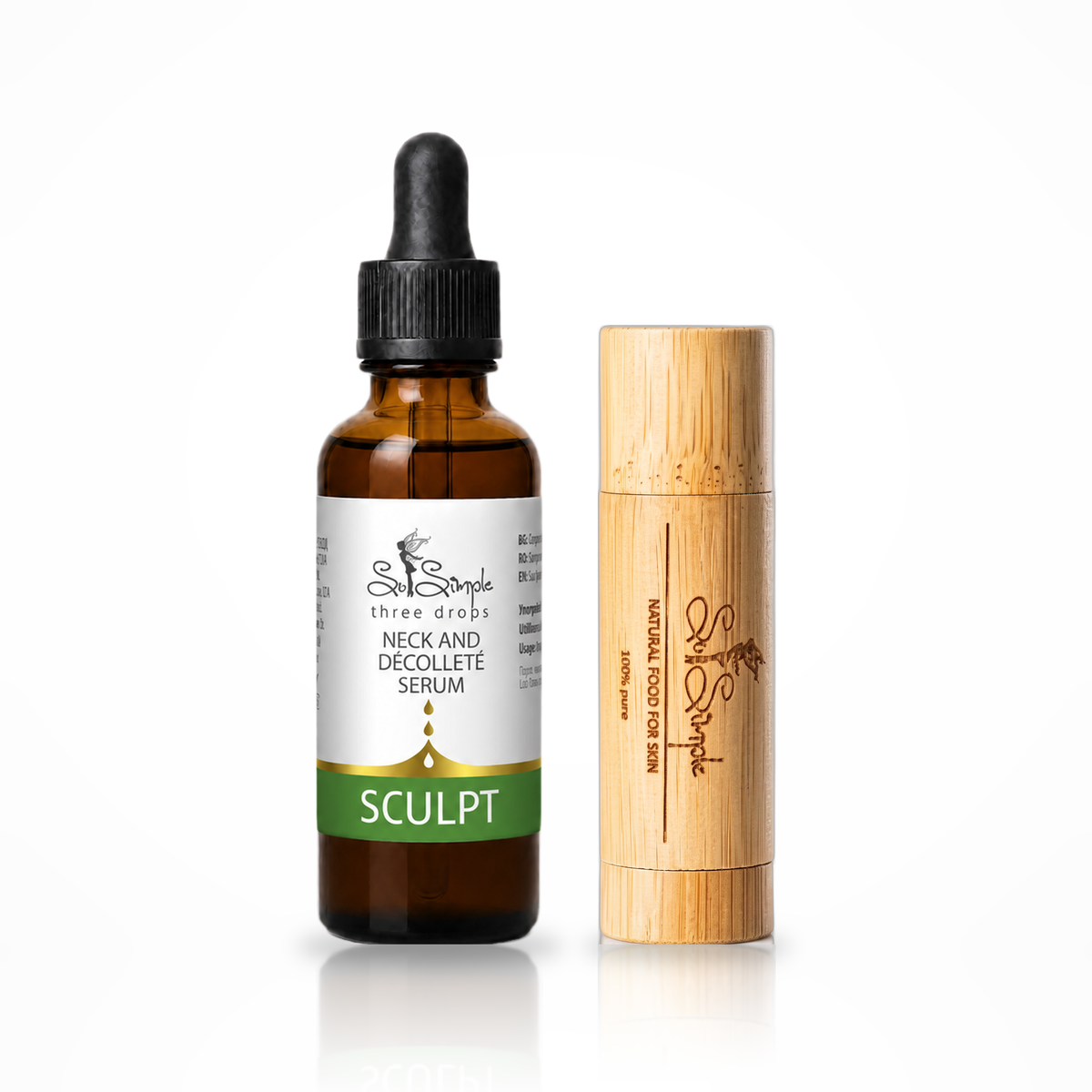 Set SCULPT + balsam natural pentru buze