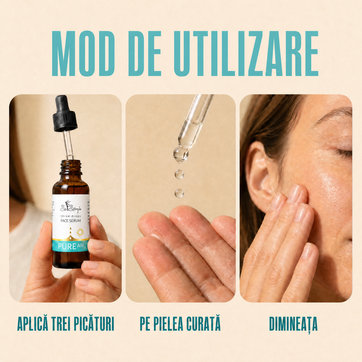 Set PURE AM + Gua Sha din cuarț roz