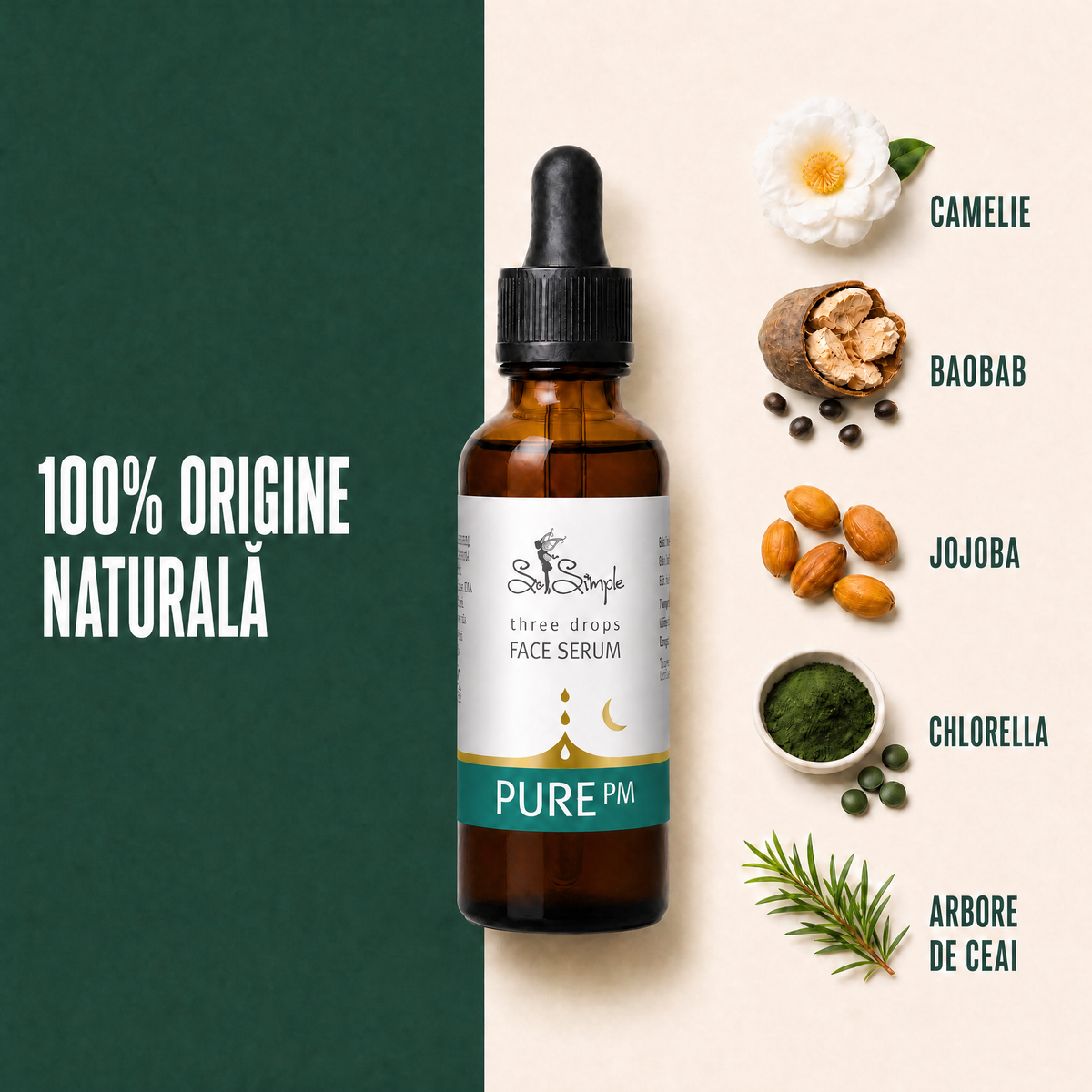 Set PURE PM + Gua Sha din cuarț roz