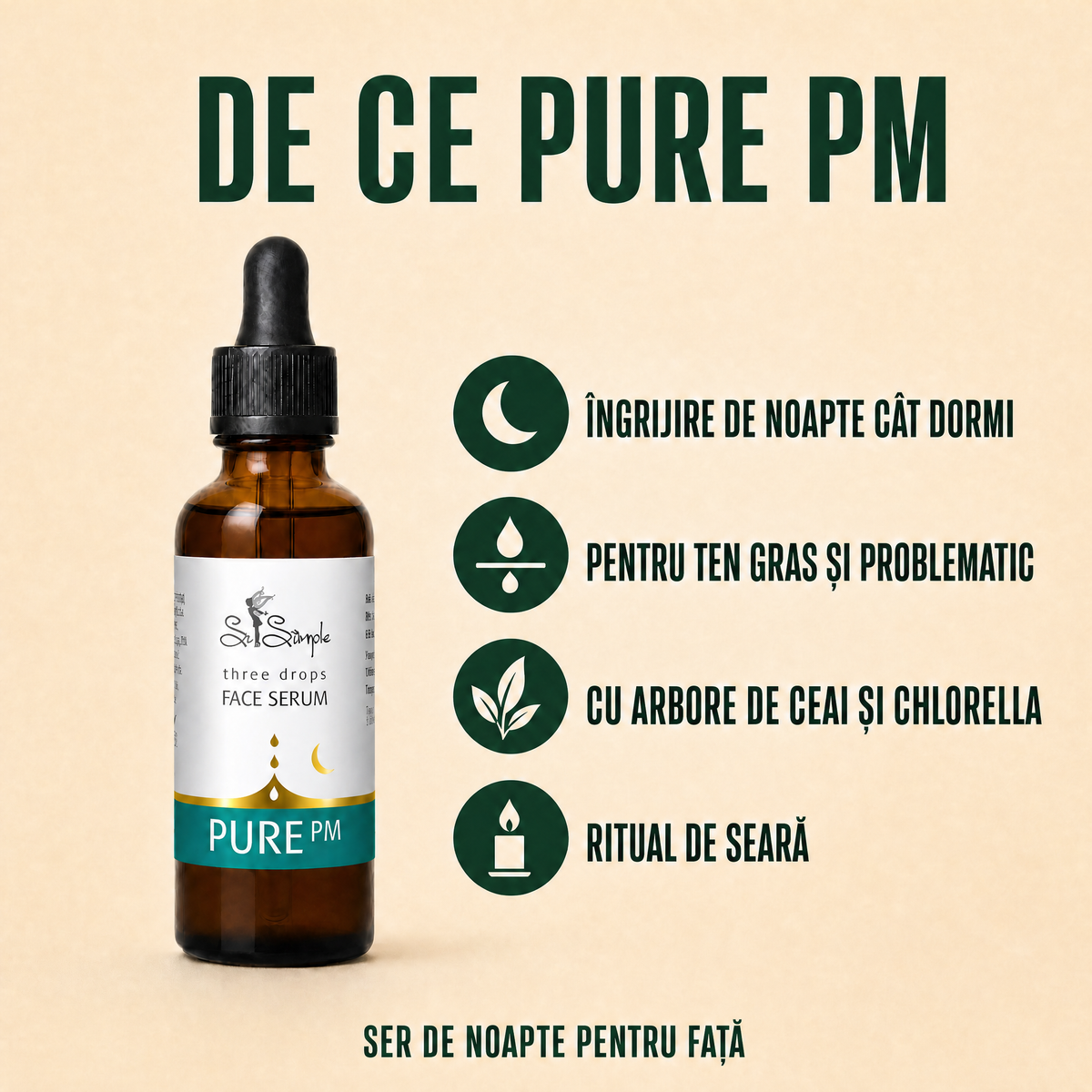 Set PURE PM + Gua Sha din cuarț roz