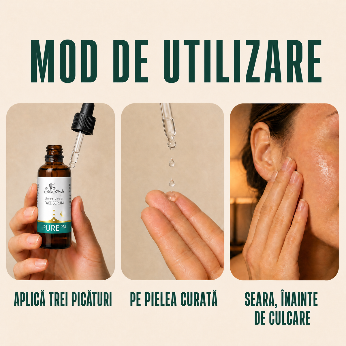 Set PURE PM + Gua Sha din cuarț roz