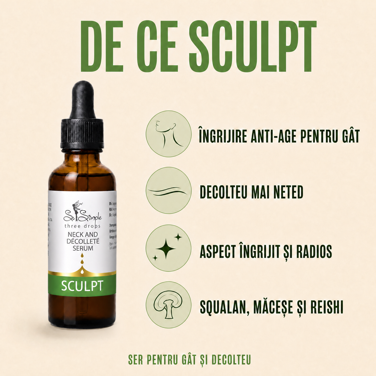 Ser pentru gât și decolteu SCULPT - îngrijire anti-age