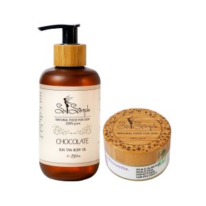 Комплект за стегнато тяло и шоколадов тен